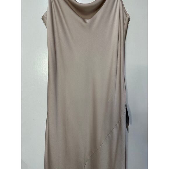 Shona Joy Luxe Bias Cowl Slip Dress Champagne Size 8 NWT Chic Silhouette Satin - Picture 5 of 15